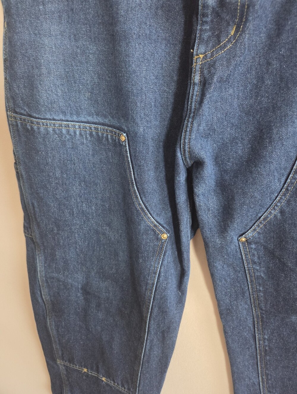 Carhartt WIP Nash Double Knee Pants Blur Denim Jeans Size 38 Waist - Picture 2 of 9